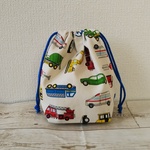 【sale】コップ袋    くるま（ｷﾅﾘ）