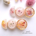 かすみ草の春色(ピンク)ヘアクリップ/バレッタ