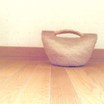 ボタニカル麻ひもバッグ