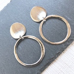 シンプル シルバー フープピアス イヤリング
