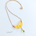 再再販【yellow bouquet】菜の花＊ネックレスver.2