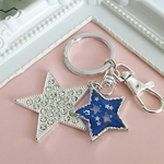 キラキラ星のキーホルダー（レジン）