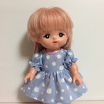 お花柄メルちゃんサイズワンピース