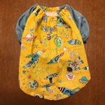 SS 犬服スモック　宇宙　黄