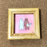   【ミニ原画】ひこうあざらしとくまーず