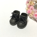＊送料無料＊mini☆mini ミニチュア編み上げシューズ④（ダークグレー）