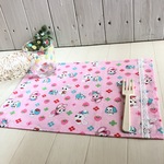 レトロ可愛い♡ハニーチューンのランチョンマット（ピンク）