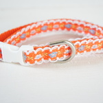 【新春sale】17.5～25cm★1cm幅★花柄★首輪