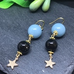 オープン記念   ブルー&ブラックピアス