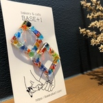 琉球ガラスのカラフルピアス