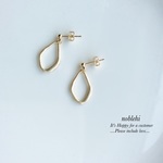 new▷matgold metal dorp ピアス/ノンホールイヤリング  ＊受注製作＊O97