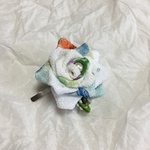 🌹白バラのポニーフック🌹