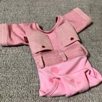 オーダーで♪ピンクハート＊ヒッコリー×デニム風インナーパンツ