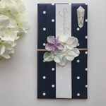 dot&flowerご祝儀袋(blue/mix1)