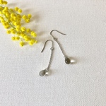 一粒の涙＊きれいなしずくのピアス(ステンレス製)