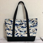 《オーダー》波乗り猫 トートバッグ  