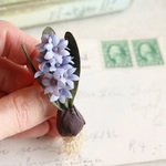 布花 ヒヤシンスブローチ