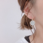 ゴールド.ミントグリーン.イヤリング.ピアス