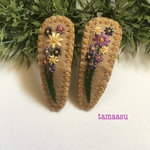 お花の刺繍ヘアピンセット✴︎94