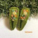 お花の刺繍ヘアピンセット✴︎95