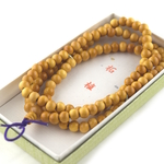 柘植　つげ　108玉　腕輪　ブレスレット　数珠　京都