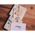 flower petal pierce 花びらチェーンピアス