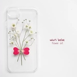 ＊ホワイトガーデン押し花スマホケース＊28