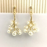 ngfy様 小枝イヤリング リボンなし 小枝アクセサリー パール 大人 かわいい パール  イヤリング   ゴールド  パーティ  大人  おしゃれ  小枝  結婚式  お呼ばれ  大ぶり
