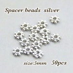 5mm 50個☆シルバー☆スペーサー ビーズ