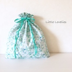 イギリス輸入リバティお着替え巾着／Mitsi (Pale Green)