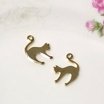 K16GP✩jumping cat チャーム♡ネコ♡2こ入り