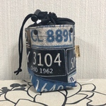 トリーツポーチ  アメリカンナンバーズブルー