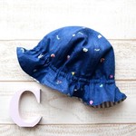 【48～50cm】チューリップハット*ファンシーデニム