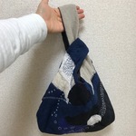 ちくちくリネンのおにぎりバッグ