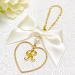 全16色❤︎リボンとハートのイニシャルチャーム