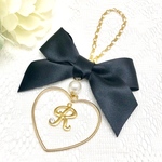 全16色❤︎リボンとハートのイニシャルチャーム