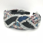 LINTON TWEED♡デニムを可愛いく♡編みリボンカチューシャ♡