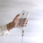 『スケルトン』クリアiPhoneケース　透明手帳型スマートフォンケース 