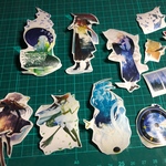 海外マステ フレークシール  女の子28