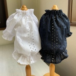 h様専用　　刺繍ﾚｰｽのﾊﾞﾙｰﾝﾁｭﾆｯｸ　