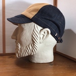 [受注製作] 岡山産セルビッチデニム2C cycle cap サイクルキャップ（56cm〜63cm位まで対応）