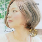 No.B881 シックでオシャレな♔ おおぶり ゴールドストーン  ピアス