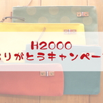 H2000-①　ありがとうキャンペーン　帆布ポーチセット　【送料無料】