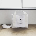NICHE 2way カクカクポシェット　ホワイト (1点のみ）