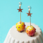 りんご飴のピアス★カラフルポップソーダ
