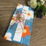 再販🏵北欧柄 花柄 手ぬぐい 祝儀袋 布の祝儀袋 てぬぐい