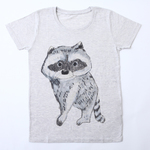 Tシャツ  あらいぐま