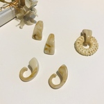アクリル ジョイント  ピアス /イヤリング フック  ６個  マーブル ベージュ 