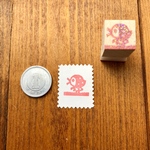 １円サイズ 自分印に★赤ずきんヒヨコ