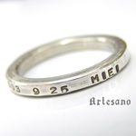 【追加注文専用】*＊刻印＊*　メモリアルリング　*Artesano*